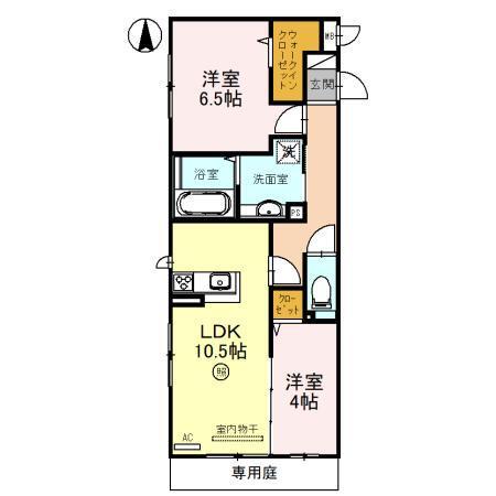 セントラルヴィレッジ　A棟（106） 間取り図画像