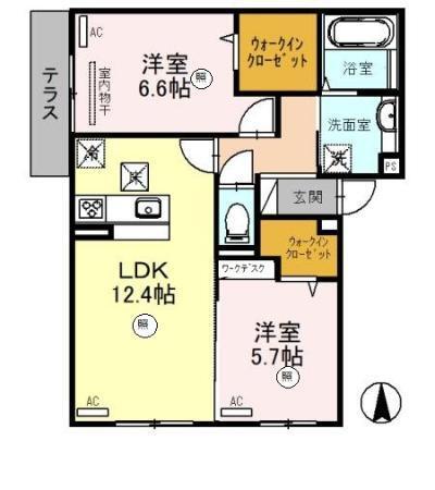 The　Abeno（101） 間取り図画像
