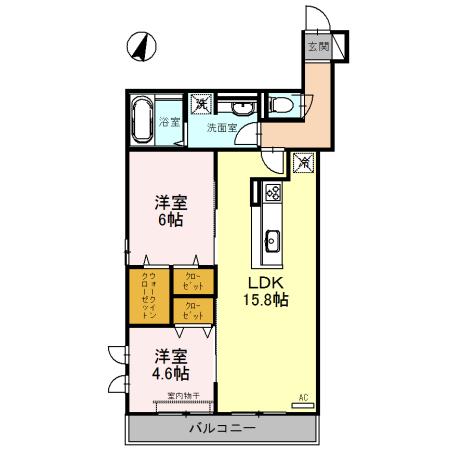 Jyo･Point Village　Ｃ棟（C313） 間取り図画像