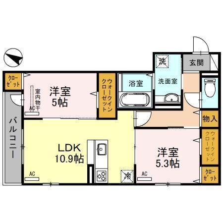 FORBITO MOZU（ﾌｫﾙﾋﾞｰﾄﾓｽﾞ）（303） 間取り図画像