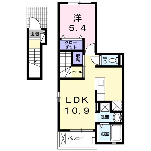 ミルクール（205） 間取り図画像