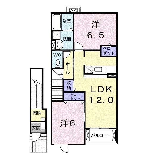 かのんⅠ（205） 間取り図画像
