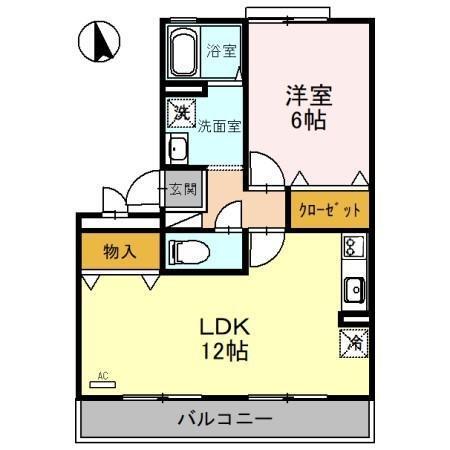 サフィニア三国（303） 間取り図画像