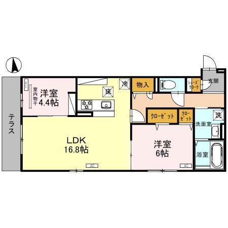 ルシェーナ西田辺（103） 間取り図画像