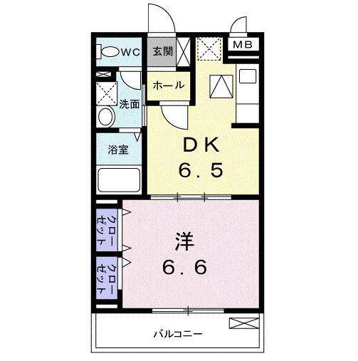 メゾン　プレ・シアン（102） 間取り図画像