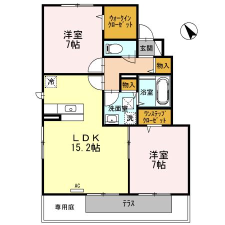 オーク ブレスⅡ（103） 間取り図画像