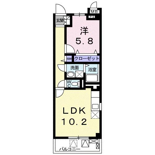 アーイラみなみ（201） 間取り図画像