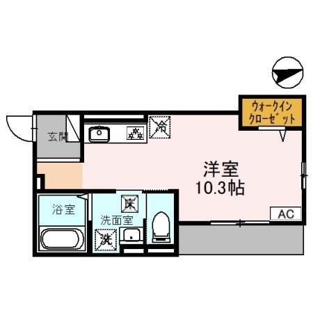 南秀苑かつやま（105） 間取り図画像