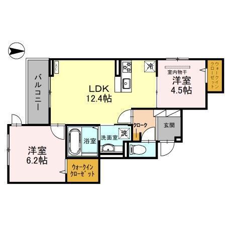 アン　シャンテ（302） 間取り図画像
