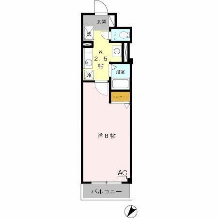 オレンジコート西心斎橋（403） 間取り図画像