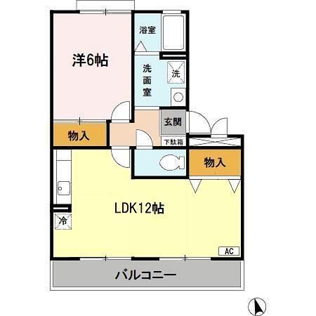 サフィニア三国（203） 間取り図画像