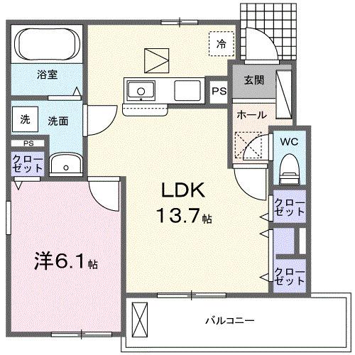 ショコラⅢ（102） 間取り図画像