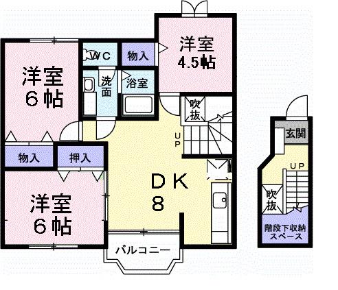 レスポワール菱木（203） 間取り図画像