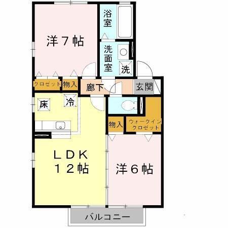 リビングタウン加美北　E棟（E111） 間取り図画像
