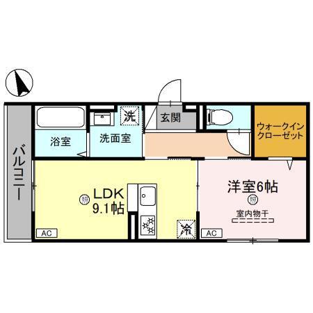 パサログランデ綾之町（203） 間取り図画像