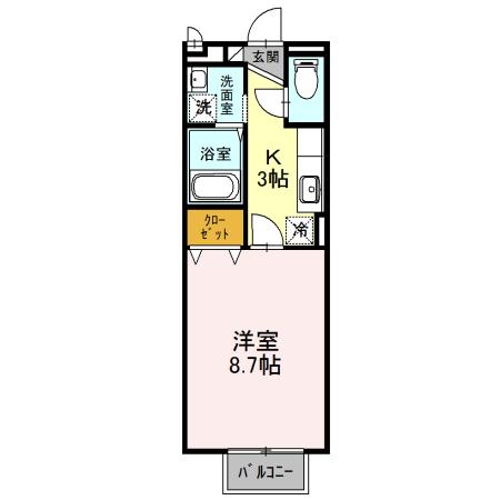 アップヒルリナ（202） 間取り図画像
