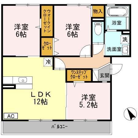 フルーレ・咲（203） 間取り図画像
