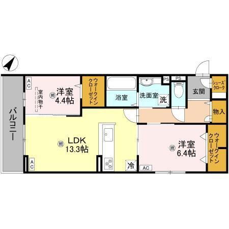 パサログランデ百舌鳥本町3丁（302） 間取り図画像