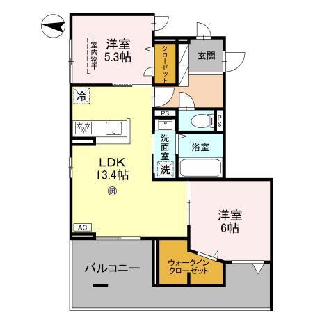 ナティ　サウス（301） 間取り図画像