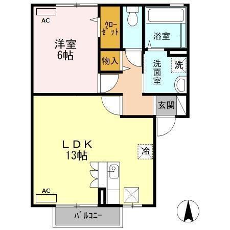 コンフォート杭全（101） 間取り図画像