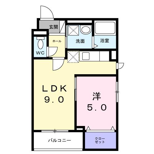 ヒカルサ大阪南恩加島（201） 間取り図画像