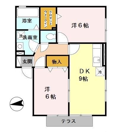 モン ソレイユ（102） 間取り図画像