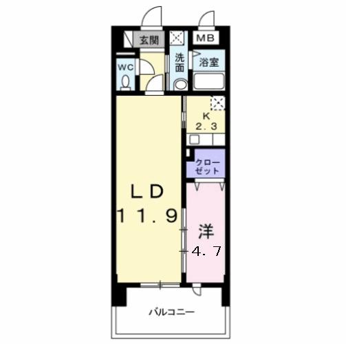 メゾンラフィネ（102） 間取り図画像