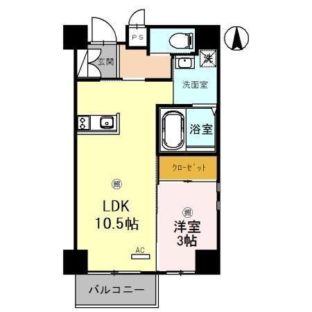 メゾンキコー今里（801） 間取り図画像