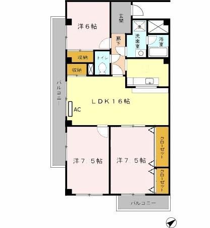 オリオノハイム　Ⅱ（205） 間取り図画像