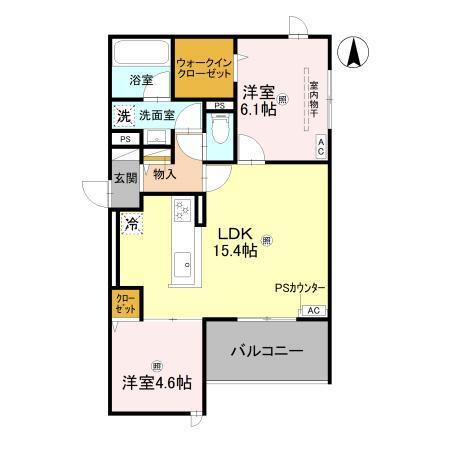 エクレール沢之町（303） 間取り図画像