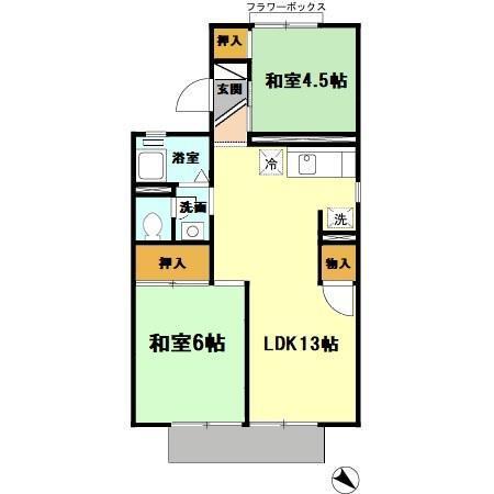 ファミール阪和（101） 間取り図画像
