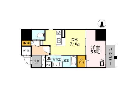 INOYA　BLDG　RESIDENCE（0601） 間取り図画像