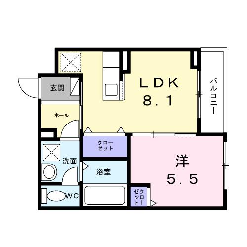 ヒカルサ此花通酉島（305） 間取り図画像