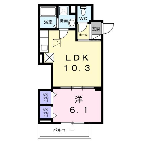 ヒカルサ此花通酉島（101） 間取り図画像