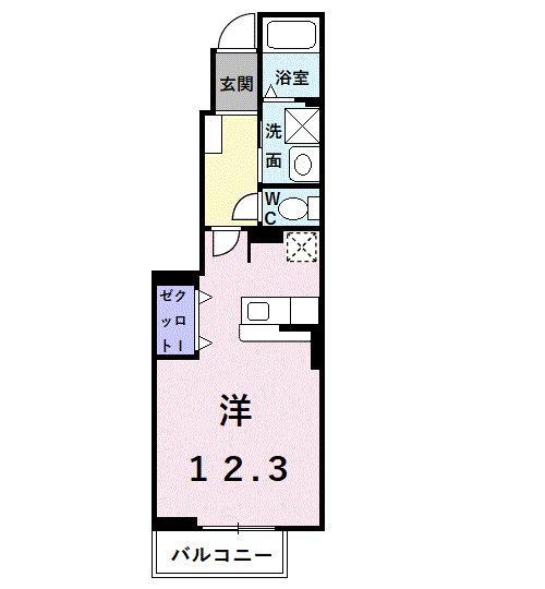 グリーンアンジュⅡ（102） 間取り図画像