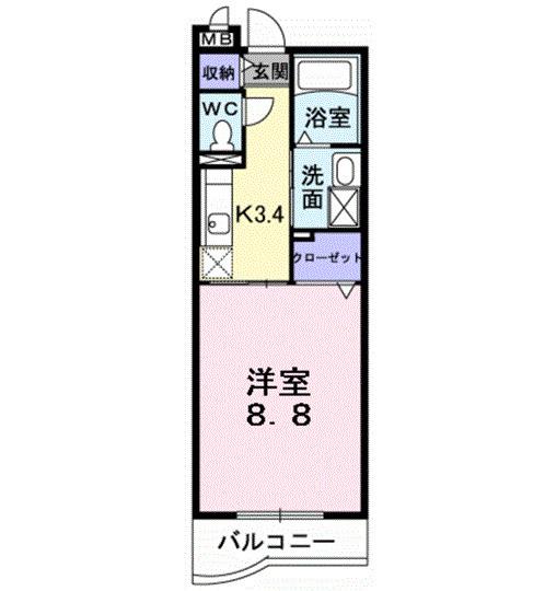 ルーブル・ベル（201） 間取り図画像