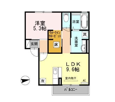 ラ・ヴェルドミール（102） 間取り図画像