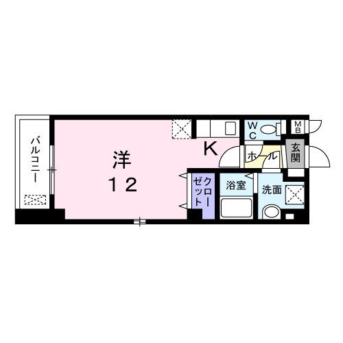 ラ・カーサ　西加賀屋（201） 間取り図画像