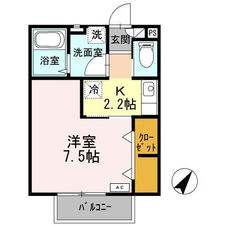 メゾン中百舌鳥Ⅱ（201） 間取り図画像