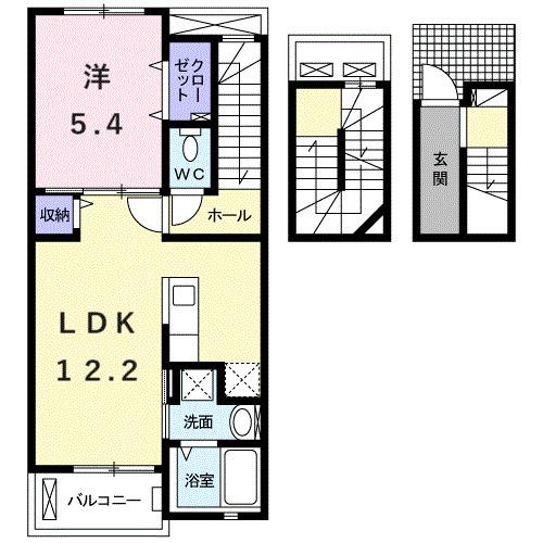 プチフローラ　北野田Ⅲ（302） 間取り図画像