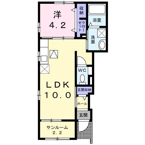 グラン・ソレイユ（101） 間取り図画像