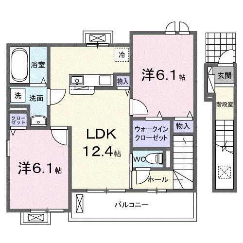 ショコラⅢ（202） 間取り図画像