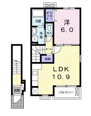ロジェ白鷺（206） 間取り図画像