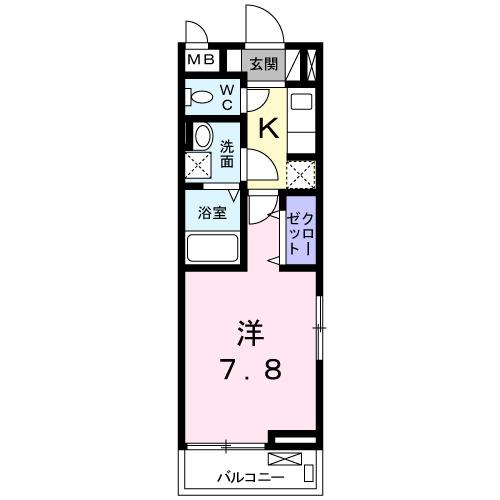 グランディール鳳（301） 間取り図画像