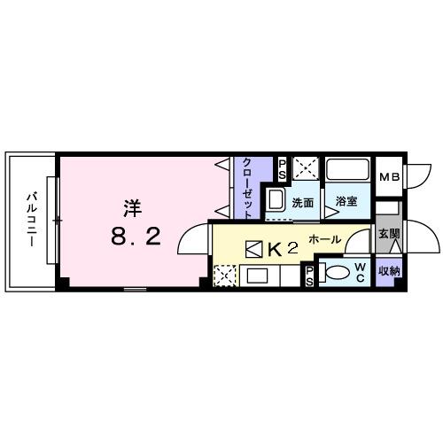 コンフォート大道（103） 間取り図画像