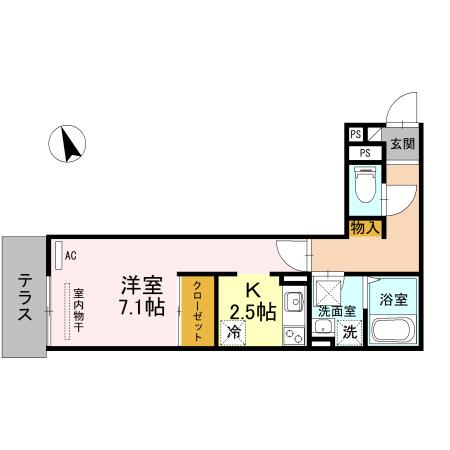 セジュールたまで（103） 間取り図画像