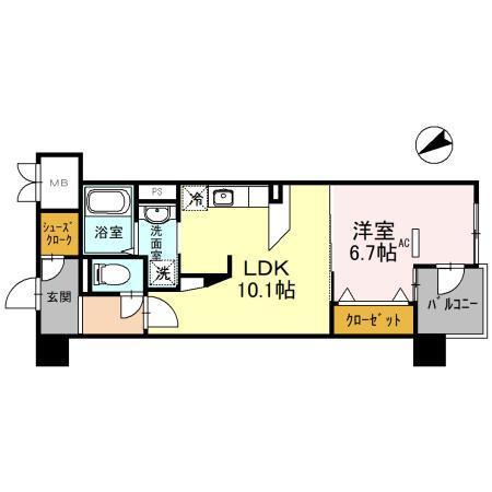 ＣＯＣＯ ＭＡＲＩＮＩ（209） 間取り図画像