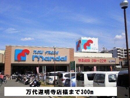 万代道明寺店様：300m