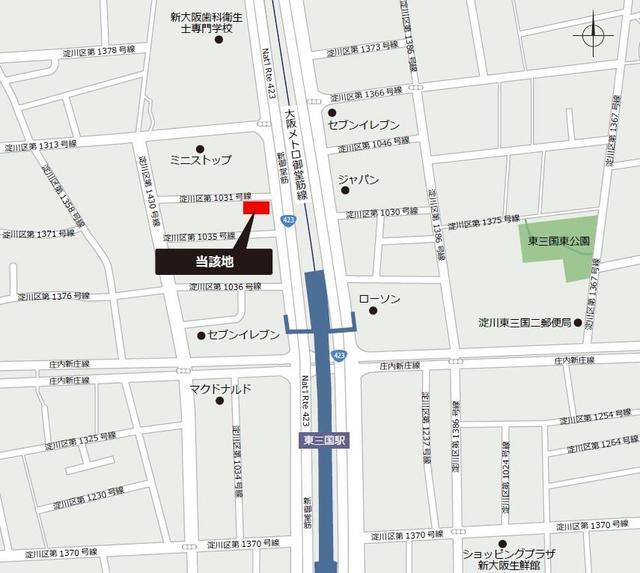エル・セレーノ新大阪北（701） 地形図・案内図