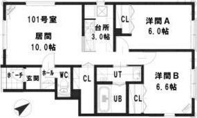 Casa　duetto豊平 間取り図画像